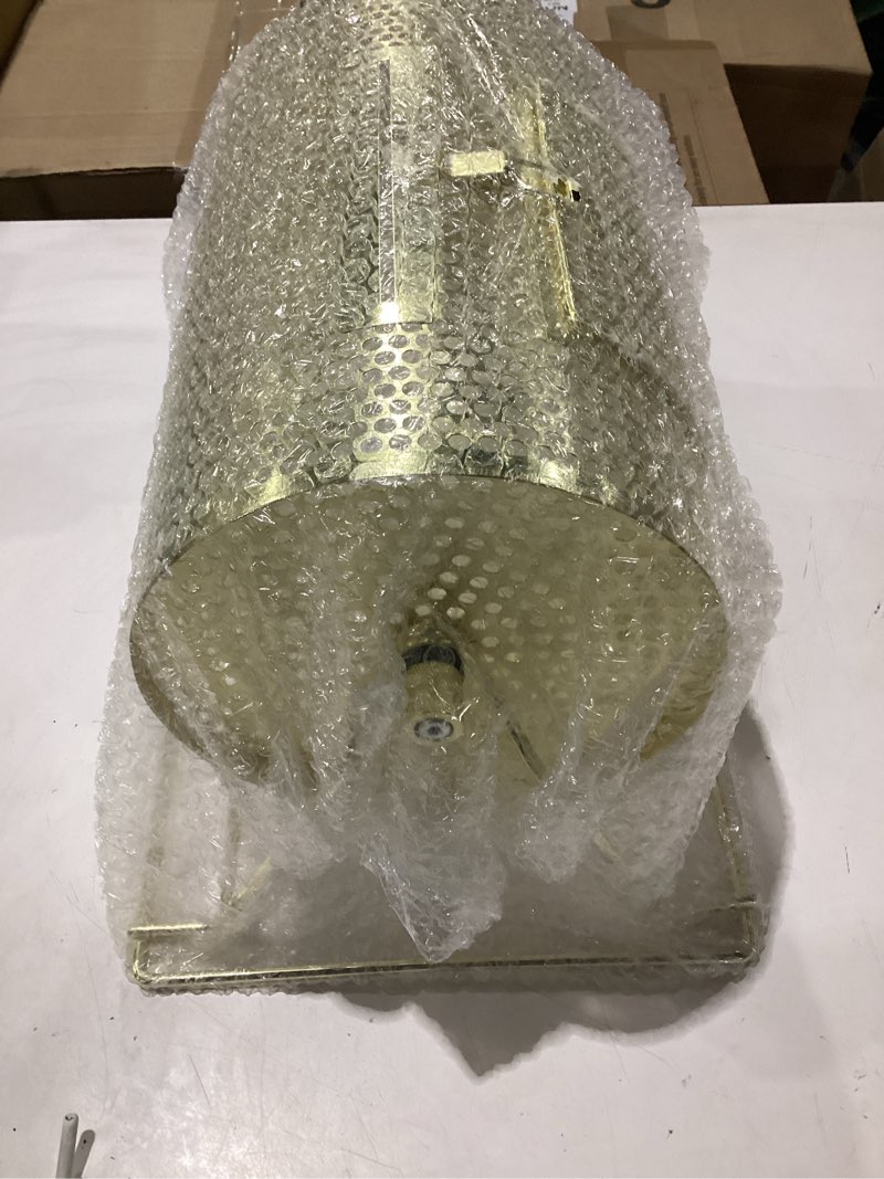 Condition photo showing Good Condition for vivohome 11 inch x 8 inch brass plated raffle drum lottery spinning drawing with wooden turning handle holds 2500 tickets small 11 inch x 8 inch