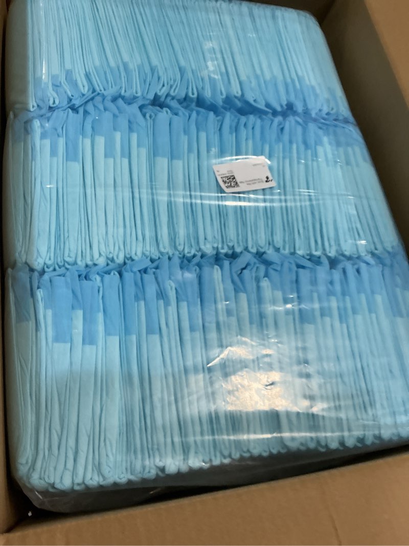 Condition photo showing New/Like New for 150-pack large puppy pads - 22'' x 22'' pee pads for dogs potty training with leak-proof quick-dry design, 6-layer dog pads large, blue 22" x 22" (150 packs) blue