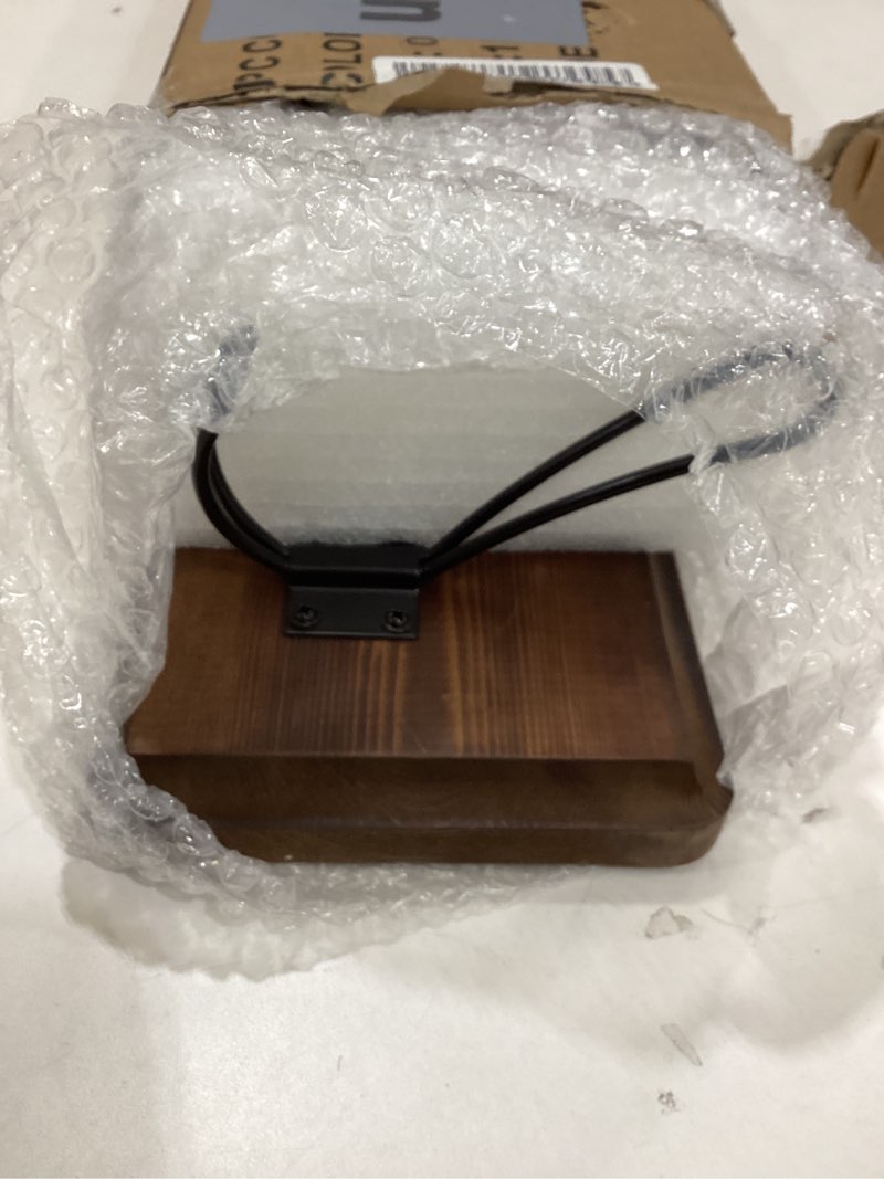 Condition photo showing New/Like New for HBCY Creations Dark Wash Brown Rustic Coat Rack Wall Mount with 5 Hooks, Solid Pine Wood 24 inch Wall Hooks for Entryway, Mudroom, Hallway, Bathroom - Vintage Farmhouse Style Wall Mounted Towel Rack 24 inches - 5 Hooks 4- Rustic Brown (Wide Grain)