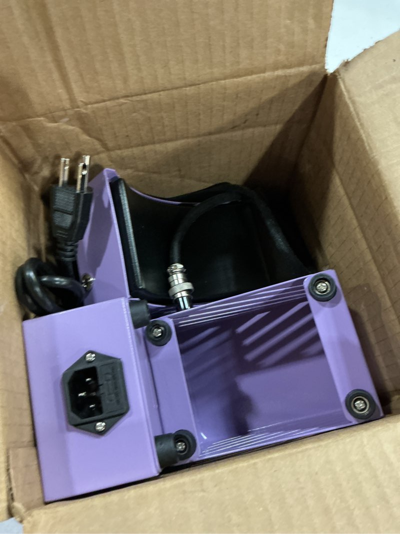 Condition photo showing Good Condition for planetflame hat press, mini hat press heat machine for caps hats with 5.4" * 3.1" curved teflon coated heat plate & safety base for heat transfer vinyl, sublimation and diy projects, purple
