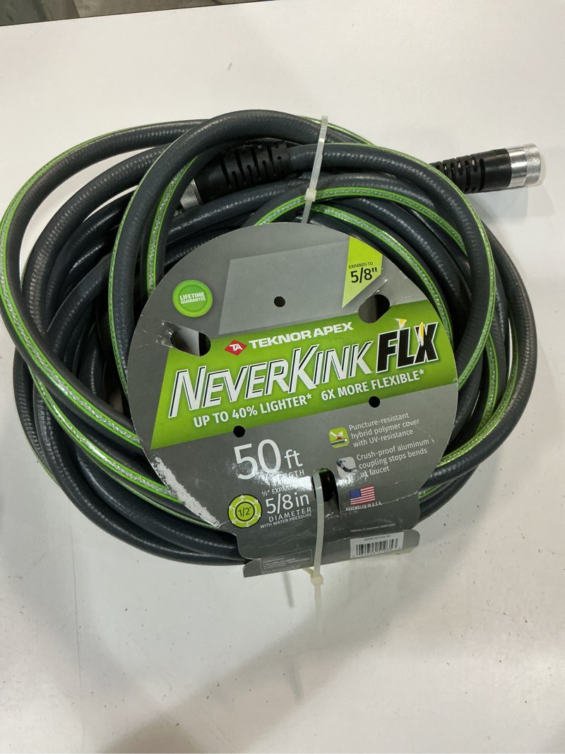 Condition photo showing Good Condition for neverkink 5/8" x 50' heavy duty durable kink free garden hose