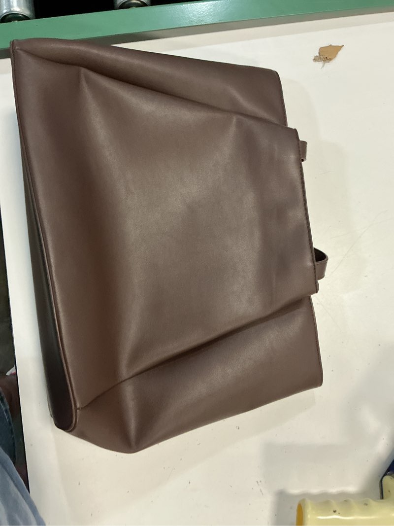 Condition photo showing Good Condition for work tote bags for women 15.6 inch - laptop tote bag with zip compartments - large pu leather office purse computer briefcase brown