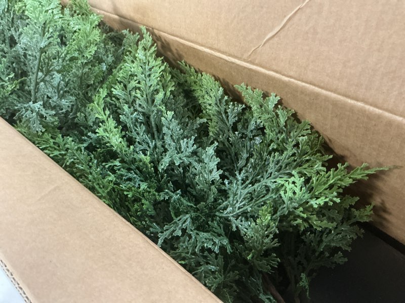 Condition photo showing Good Condition for 4FT Real Touch Cedar Topiary Trees for Front Porch Decor, Artificial Shrubs Faux Plants Potted UV Resistant Fake Greenery for Outdoor Indoor Door Garden Farmhouse Home Decoration (Set of 2)