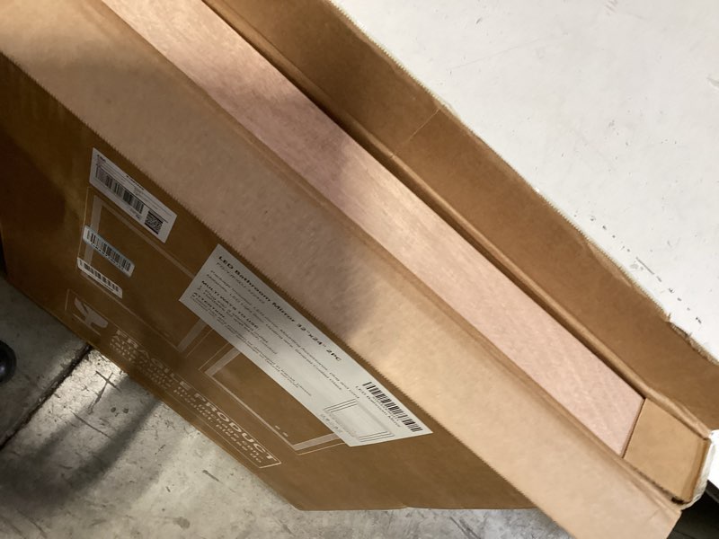 Condition photo showing Good Condition for led bathroom vanity mirror with lights, front light and backlit, 2 pack 32x24 lighted vanity mirrors for bathroom, dimmable brightness, anti-fog, 3 colors, memory function, shatterproof tempered glass 3 light modes 2 pack 32"l x 24"w