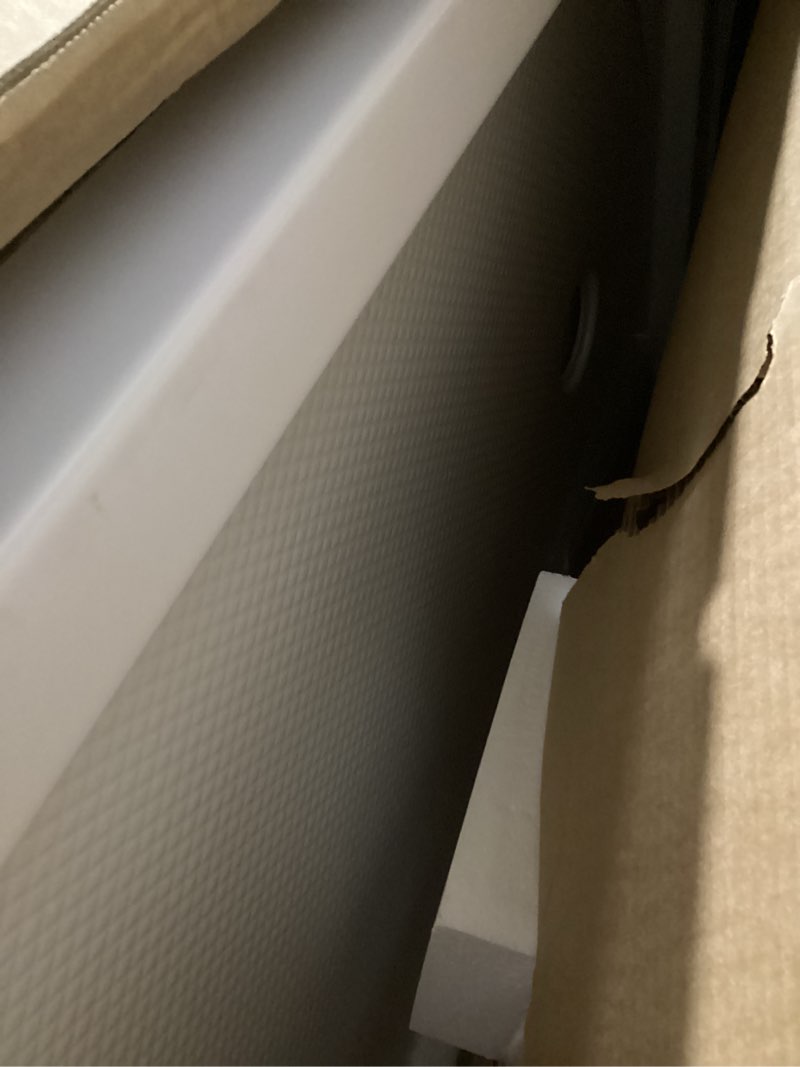 Condition photo showing As Is for DreamLine SlimLine 32 in. D x 60 in. W x 2 3/4 in. H Left Drain Single Threshold Shower Base in White, DLT-1132601 White 32 inch D x 60 inch W Left Drain