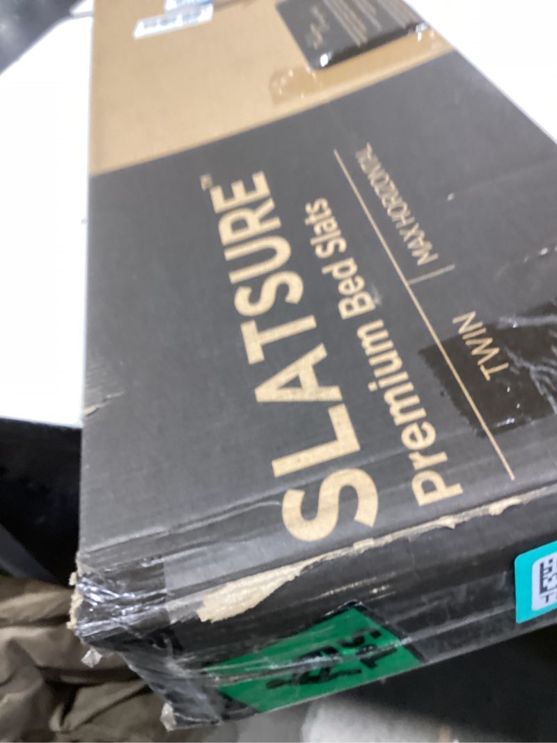 Condition photo showing New/Like New for Meliusly SlatSure Twin Size Horizontal Bed Slats – Heavy Duty Wood Replacement Bed Slats, Bed Frame Support Slats, Slatted Wooden Mattress Support Base for Broken, Sagging or Worn-Out Slats Twin (37x75'')