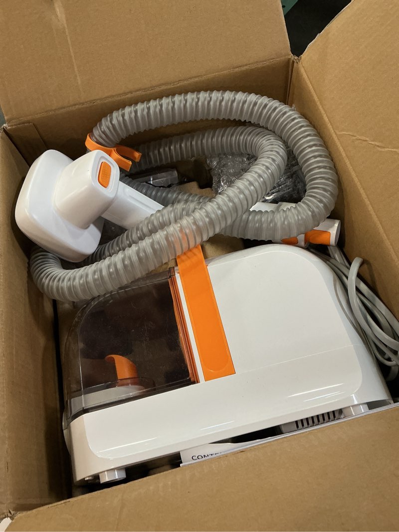Condition photo showing As Is for ubrobo dog grooming vacuum, dog grooming kit with pet clippers, 12,000pa pet hair vacuum for dogs, low noise home cleaning tool in 1, pg10 orange