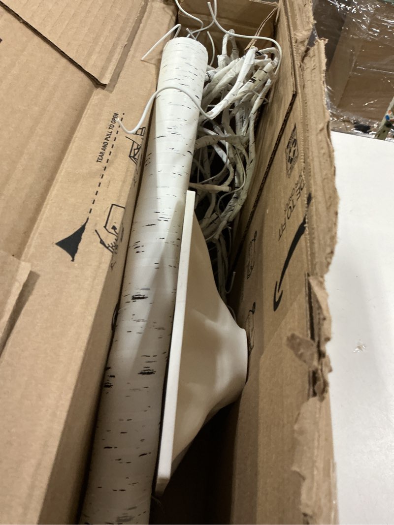 Condition photo showing As Is for 5FT Lighted Birch Tree, Birch Tree with 90 LED Lights, 8 Flash Modes and Timer, Light Up Twig Christmas Tree for Indoor Outdoor Home Party Garden Wedding Decorations (Warm White & Multicolor) 5FT 1Pack