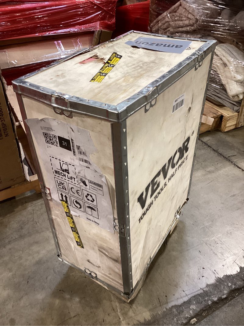 Condition photo showing As Is for VEVOR Arbor Press, 3 Ton Ratchet Type Arbor Press, Ratchet Leverage Arbor Press with Handwheel, 12.2" Maximum Height, Cast Iron Manual Desktop Punch Press, for Stamping, Bending, Stretching, Forming 3T Manual, Ratchet Type, with Handwheel