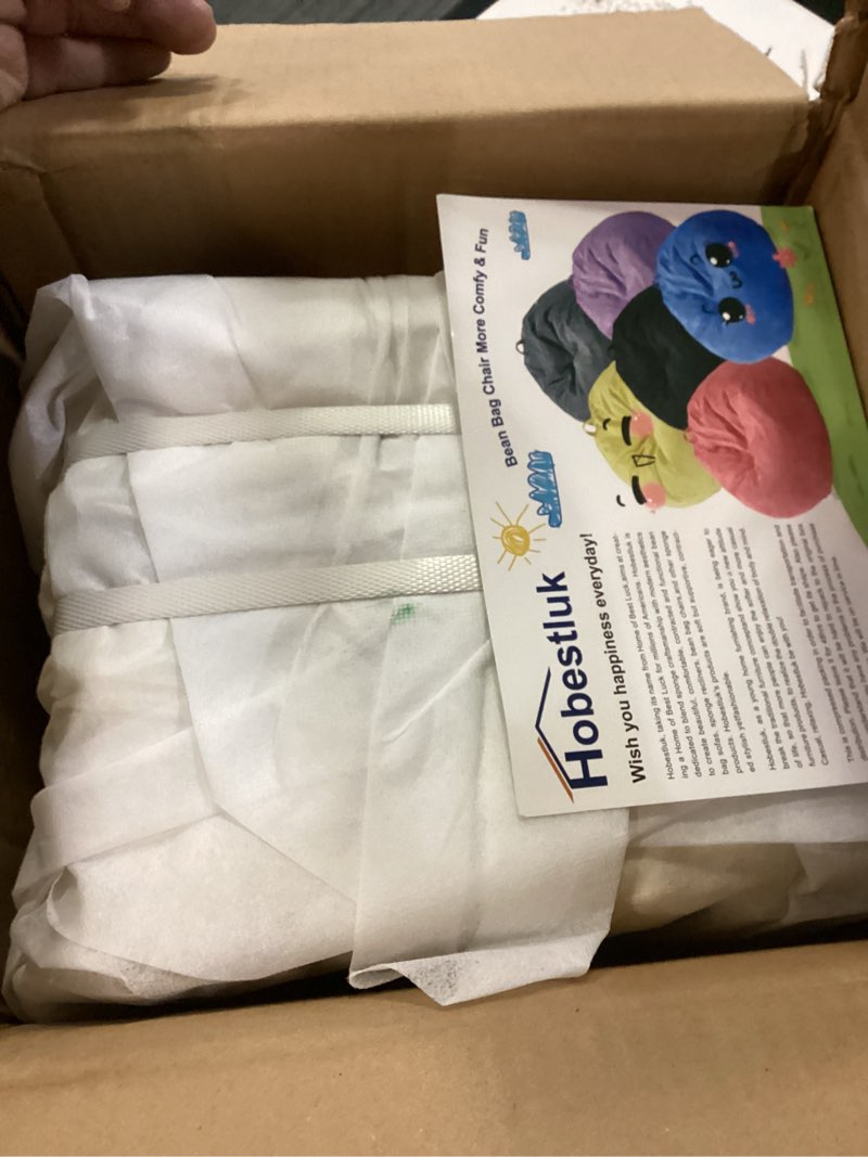 Condition photo showing Good Condition for Hobestluk 2.5FT Bean Bag Chair Beanbags Small Bean Bag Chair with Filler Included Teardrop Bean Bag with Removable Cover for Bedroom Living Room (Small, Yellow)