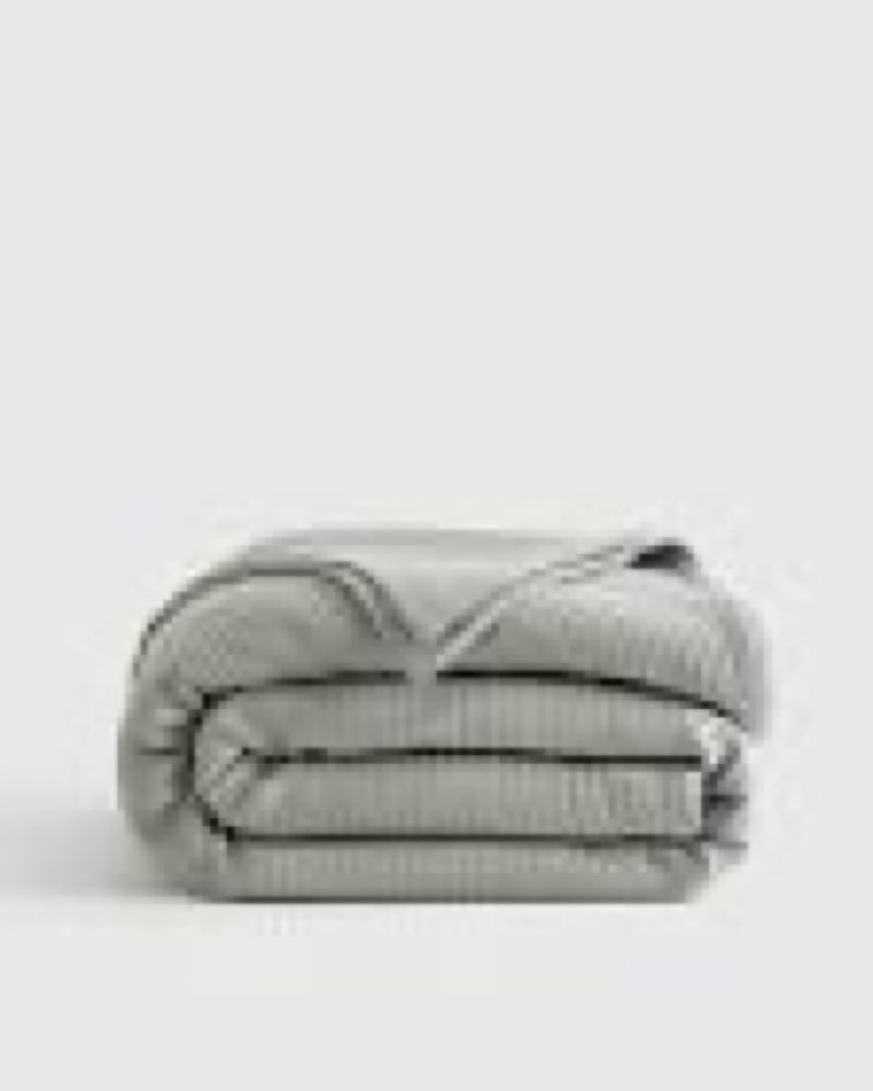 organic cotton matelasse coverlet, king/cal king, dried sage