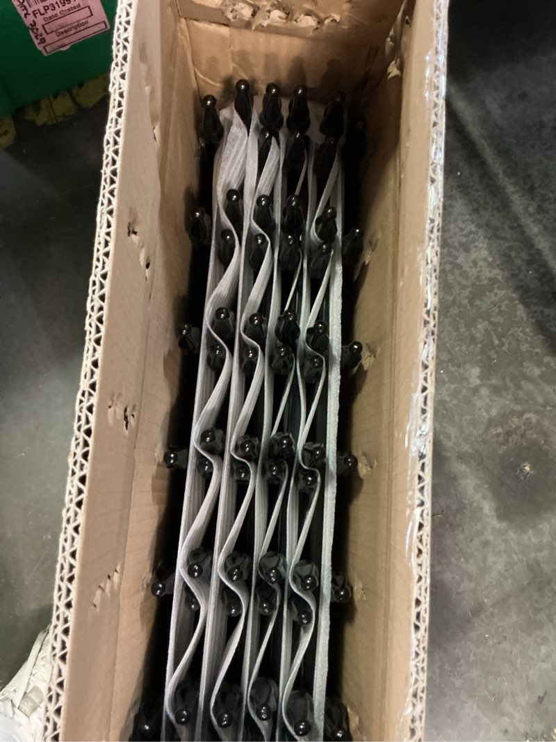 Condition photo showing New/Like New for thealyn metal decorative garden fence 22" wide x 18" high (10 panels, total length 18.3 feet), metal border folding fence, landscape fencing for flower bed, yard, animal barrier 18? h x 18.3 ft (10 panels) black