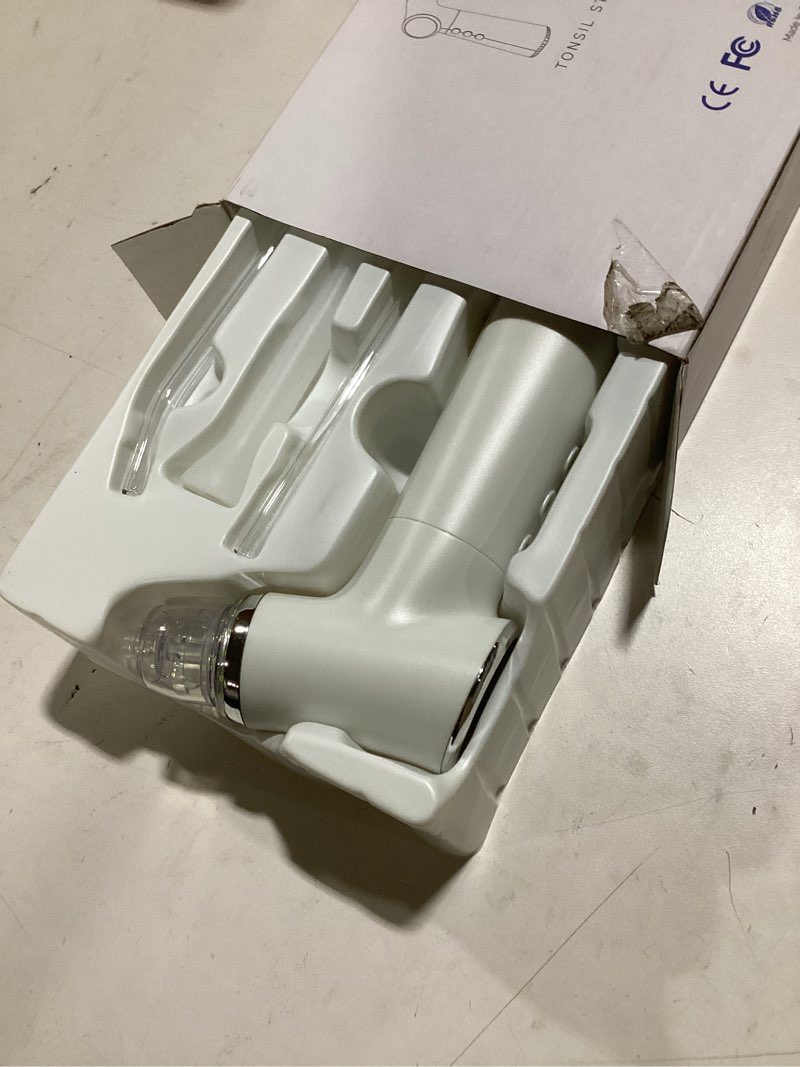 Condition photo showing Good Condition for Upgraded Electric Tonsil Stone Remover – High-Precision & Painless Cleaning, Food-Grade Material, 6 Suction Levels | Tonsil Stone Removal Kit with LED Light, Oral Protection & 11 Attachments XL White