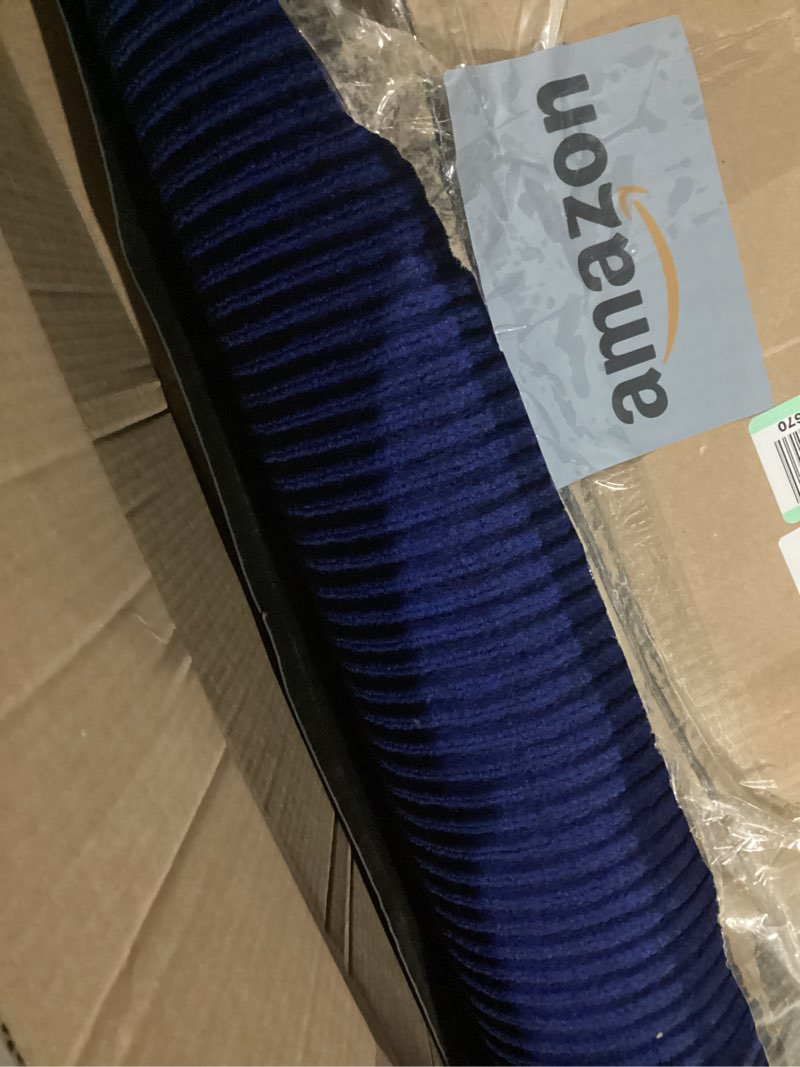 Condition photo showing Good Condition for OLANLY Front Door Mat Indoor Outdoor Entrance, Waterproof Heavy Duty Doormat, Fade Resistant, Low Profile, Easy Clean Patio Porch Welcome Floor Mats for Entry, 29.5x17, Blue