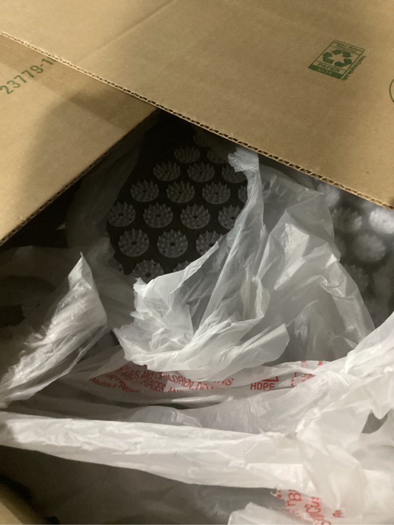 Condition photo showing New/Like New for ProsourceFit Acupressure Mat and Pillow Set for Back/Neck Pain Relief and Muscle Relaxation Grey/White XL