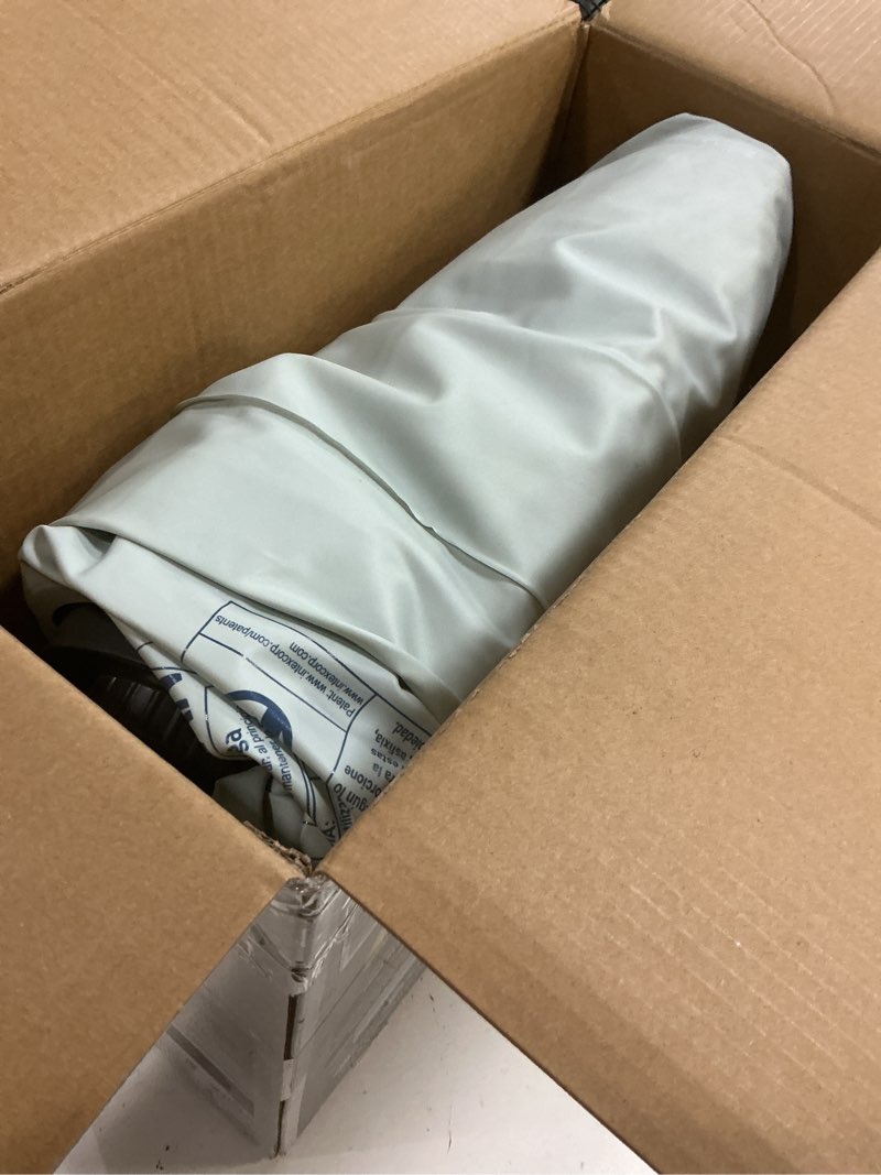 Condition photo showing As Is for intex: dura-beam deluxe comfort-plush air mattress - 22" queen blue - built-in electric pump, durable fiber-tech, carry bag included, 600lb capacity queen queen