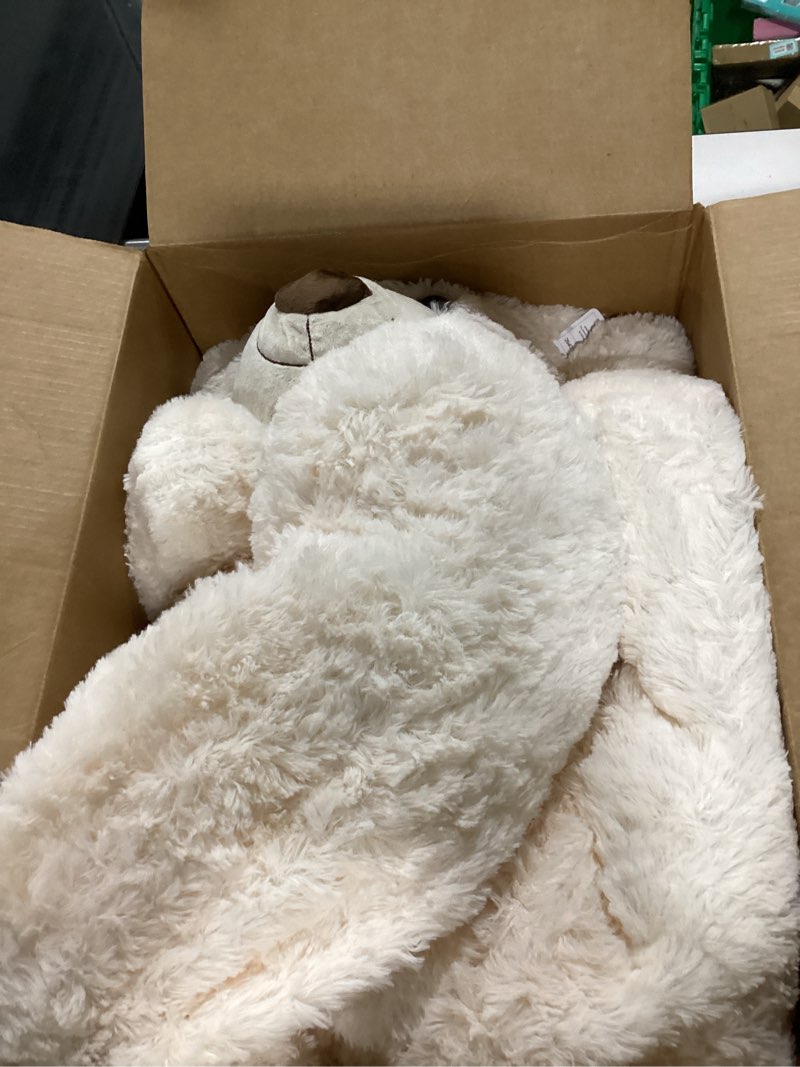 Condition photo showing Good Condition for Misscindy Giant Teddy Bear Plush Stuffed Animals for Girlfriend or Kids 47 inch, (White) White 47 inch
