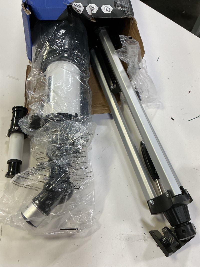 Condition photo showing Good Condition for Telescope for Kids & Adults - 70mm Aperture 500mm AZ Mount Fully Multi-Coated Optics Astronomical refracting Portable Telescopes, with Tripod Phone Adapter, Carrying Bag, Remote Control White 70500-White