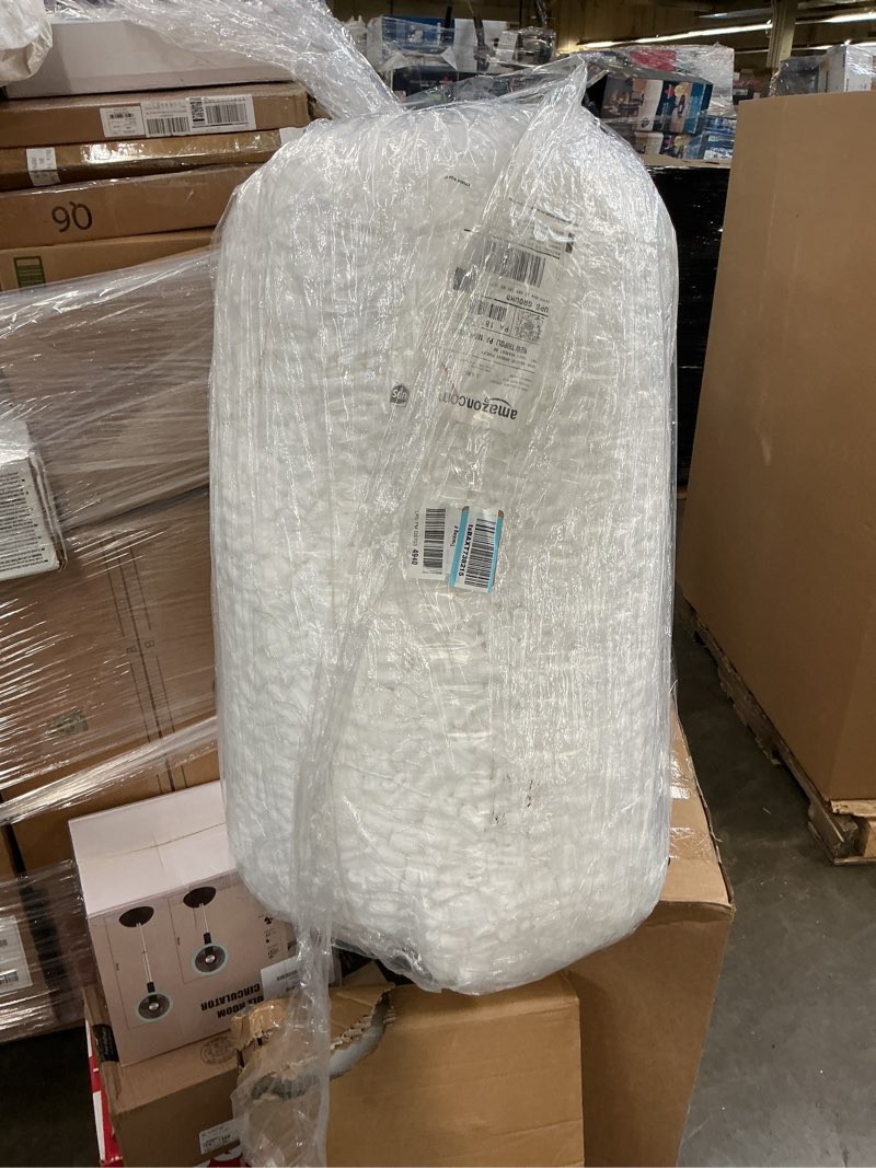 Condition photo showing As Is for box usa white styrofoam packing peanuts (7 cubic feet) - bulk loose fill packing peanuts for shipping, moving, and packing. reusable and recyclable