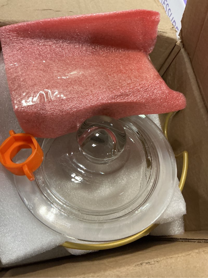 Condition photo showing New/Like New for 1 pack1 gallon glass drink dispensers for parties.beverage dispenser,glass drink dispenser with stand