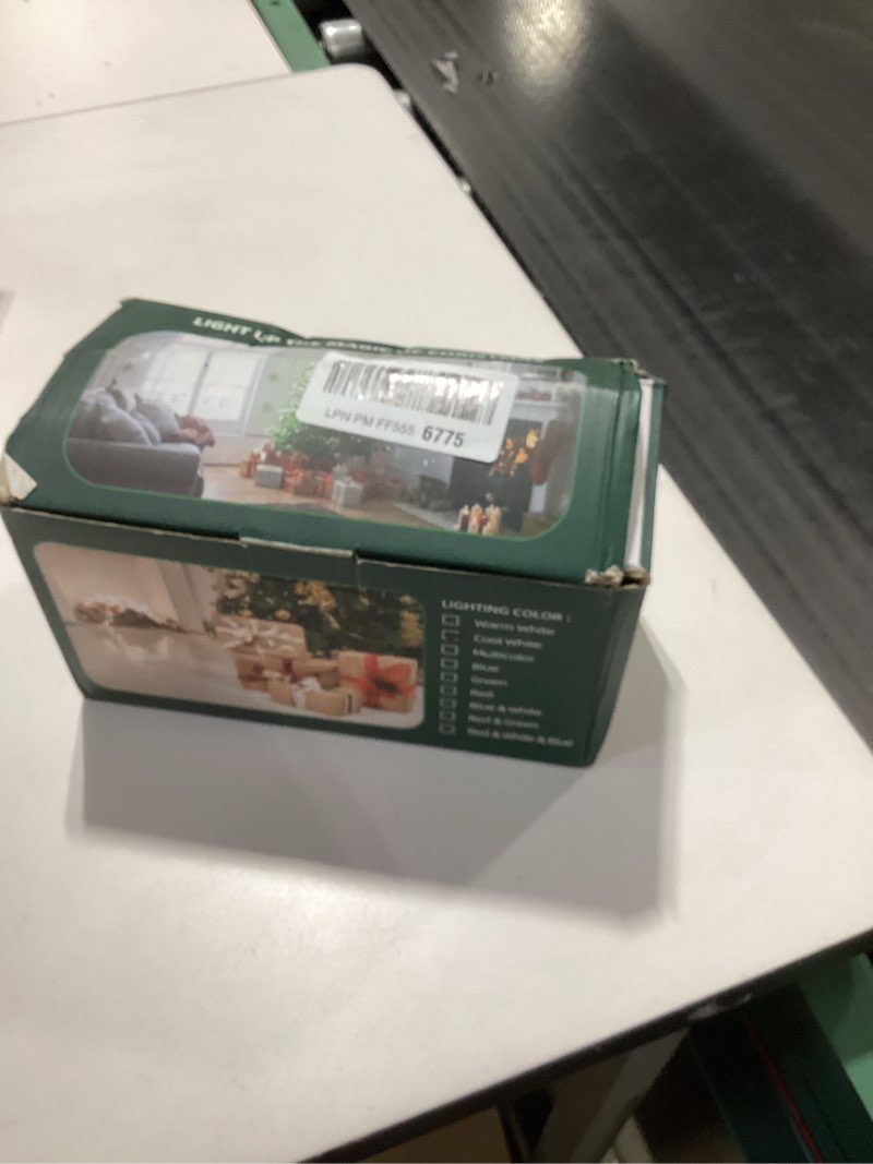 Condition photo showing New/Like New for 670 LED Christmas Lights Outdoor, 66ft Cool White String Lights Indoor with 148 Drops 12 Modes, Dimmable Curtain Window Lights, Waterproof Twinkle Fairy Lights with Timer for Christmas Decorations Cool White 66 FT with 148 Drops