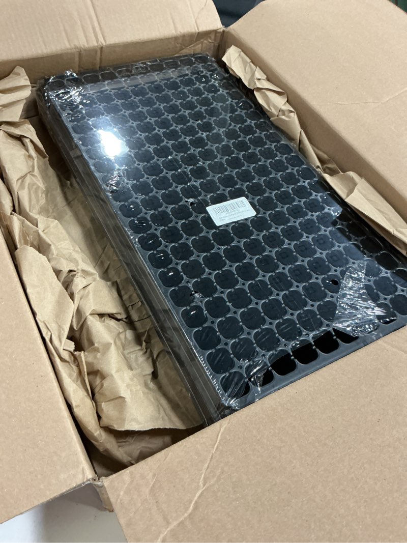 Condition photo showing Good Condition for gardzen 10 pack 200 cell seed starter trays, 1.5" deep plug tray for seedlings, durable seedling trays with drainage holes, fit standard 1020 drip tray for indoor&outdoor use 200-cell