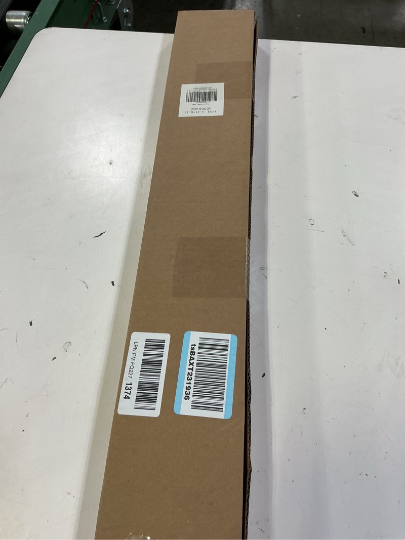 Condition photo showing New/Like New for lazblinds no tools no drill cordless cellular shades, blackout light blocking honeycomb shades for home, thermal insulation blinds for windows, 26" w x 48" h, black blackout-black 26" w x 48" h