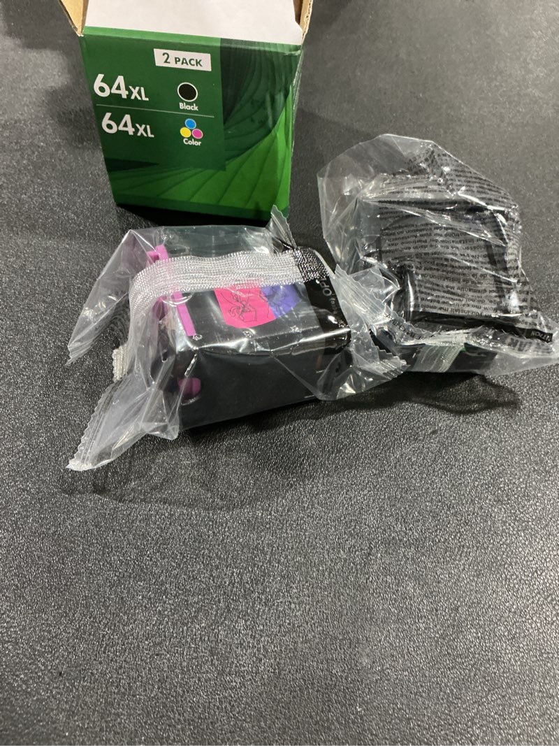 Condition photo showing Good Condition for 64xl 64 xl 7900e 7855 black and color ink cartridge combo pack replacement for hp64xl for hp printers envy photo 7855 7858 7155 inspire 7900e 7200e 7255e 7955e 6255 tango (2-pack,black,tri-color)