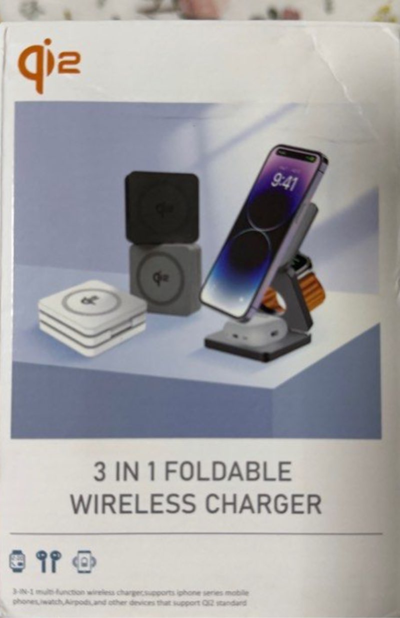 3 IN 1 FOLDABLE WIRELESS CHARGER
