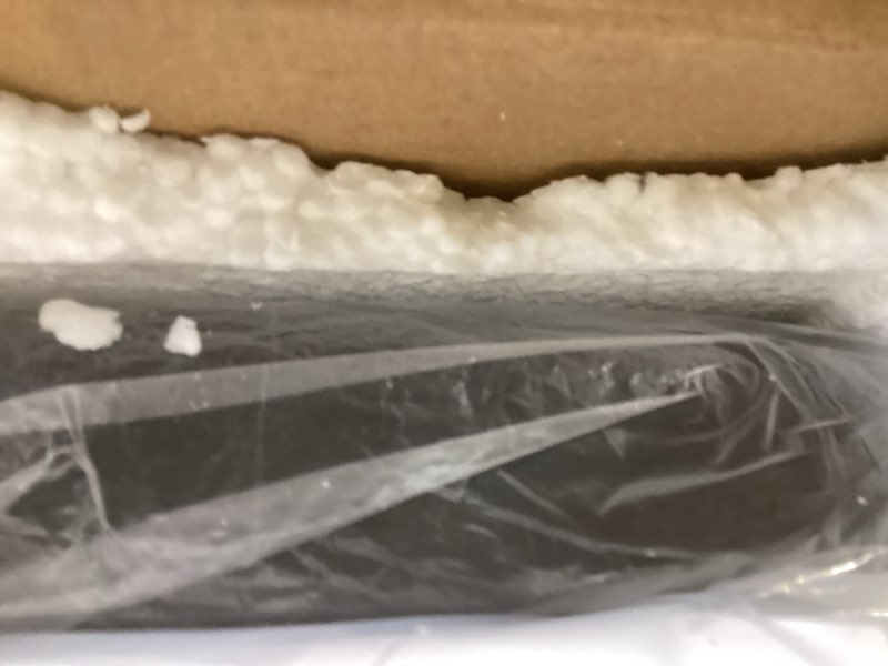 Condition photo showing As Is for Aipsun 30W/32.6in Modern Black Vanity Light Indoor Modern Rectangular LED Wall Mount Light Up and Down Vanity Light for Bathroom Lighting Fixtures Warm Light 3000K Warm Light Black 32.6 inch