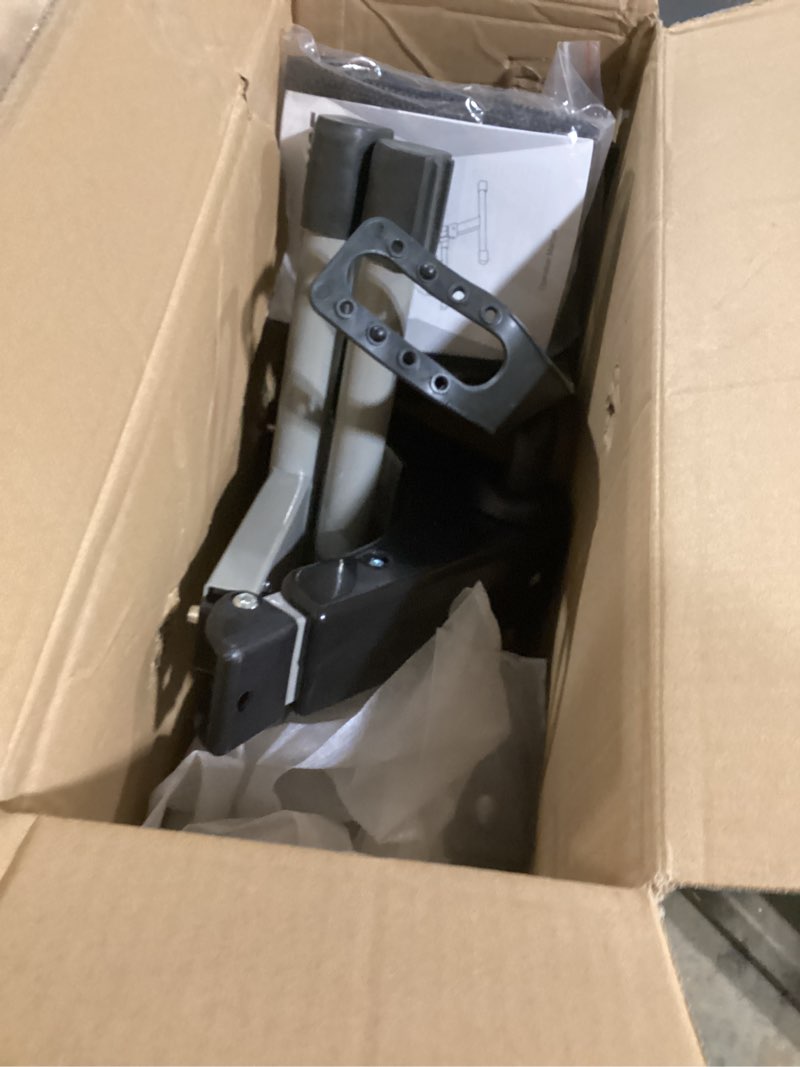 Condition photo showing As Is for Folding Pedal Exerciser, Mini Under Desk Bike - Portable Foot Hand Cycle Peddler Machine Bicycle Exerciser for Arm Leg While Sitting Silver