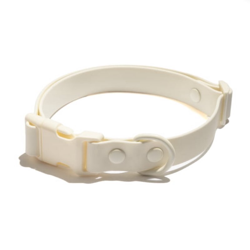 Vibrant Life Fashion Dog Collar, Water and Dirt Resistant, Off-White, Large
