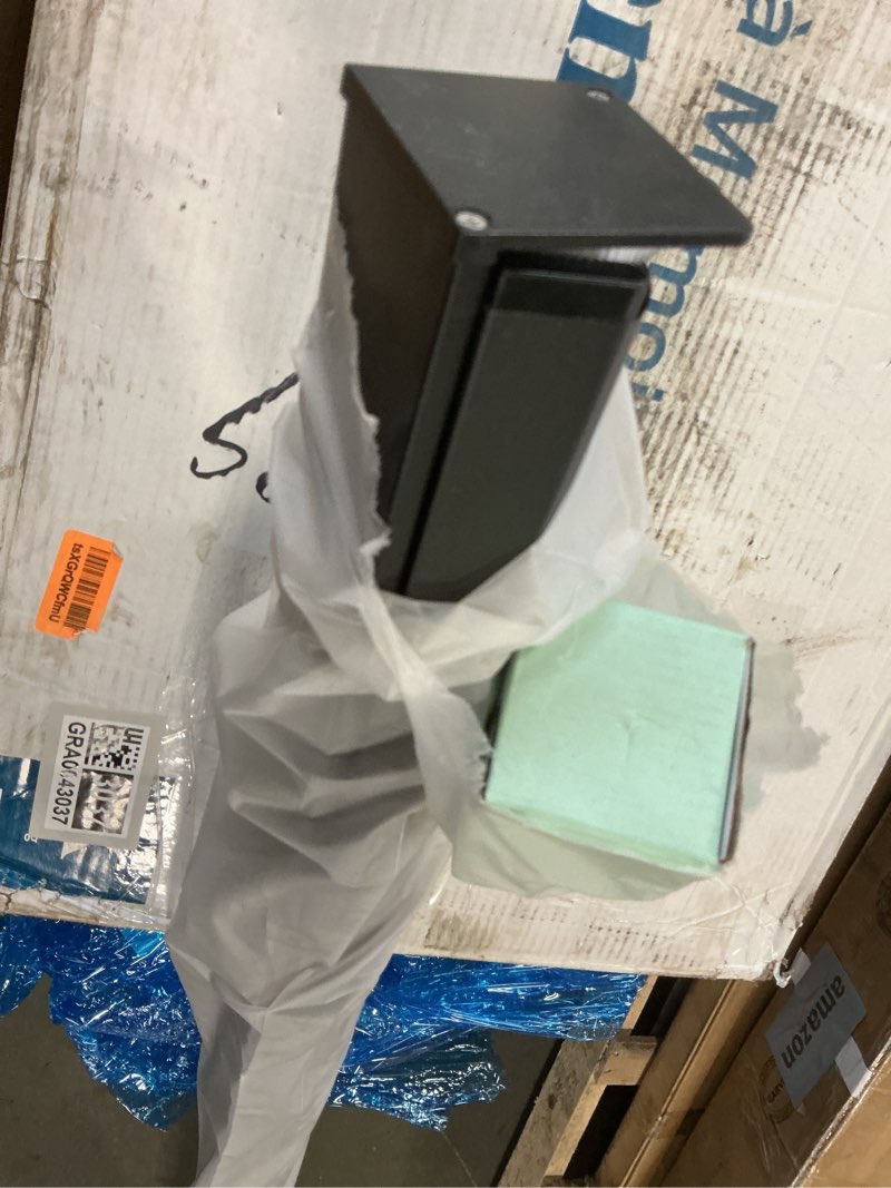 Condition photo showing As Is for AOSKY Blackout Roller Shades Cordless Blinds for Windows, Free-Stop Shades with Valance, Thermal Insulated Fabric, UV Protection, Natural Woven Blinds for Home and Office (78" W x 72" H, Black) Black 78"W x 72"H