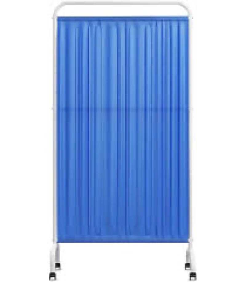6FT Medical Privacy Screen on Wheels, Portable Freestanding Room Partition Wall Divider, Foldable Ro