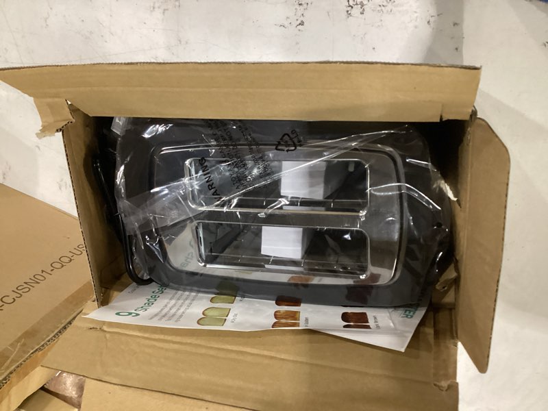 Condition photo showing New/Like New for toaster 2 slice wide slot toaster best rated prime displav smart toasters with lcd digital countdown timer and bagel/defrost/cancel/reheat function black