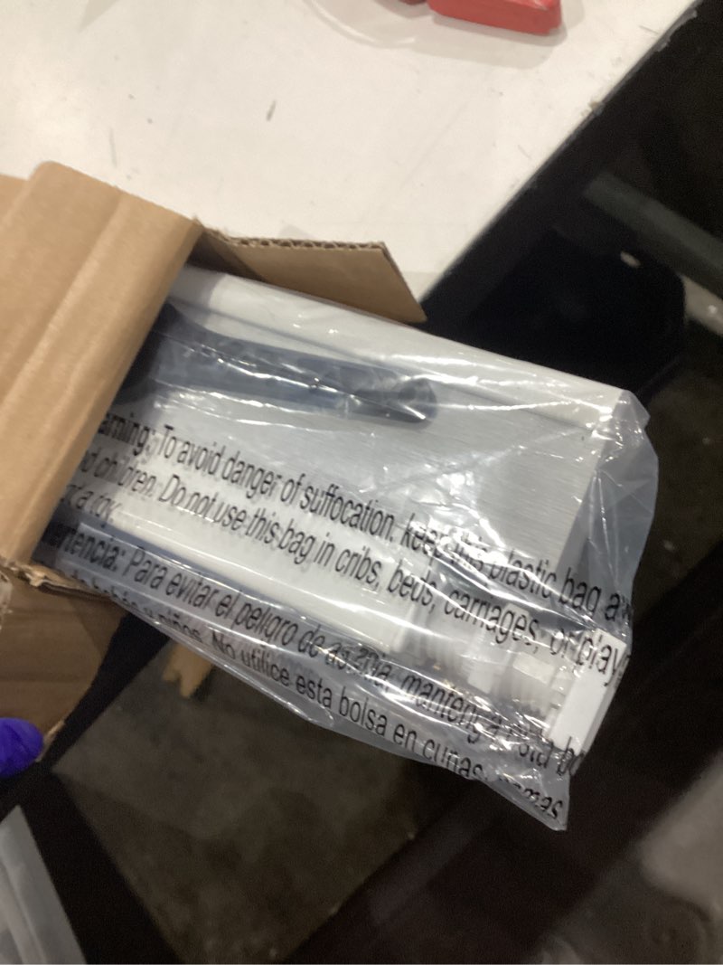 Condition photo showing New/Like New for lazblinds cordless cellular shades, no tools no drill blackout honeycomb shades pleated blinds for windows, 28" w x 64" h, silver white blackout-silver white 28'' w x 64'' h