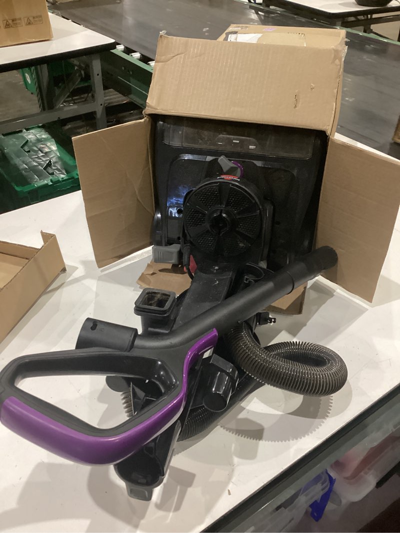 Condition photo showing As Is for bissell cleanview compact turbo upright vacuum with quick release wand, full size power, compact size for apartments & dorms, 3437f