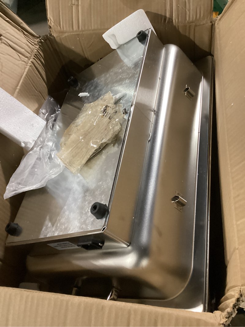 Condition photo showing Good Condition for Electric Chafing Dishes Adjustable Temp Roll Top Food Warmer with 2 x 4.5 QT Size Pans, Stainless Steel Buffet Servers and Warmers, Temp Display Food Warmer Transparent Lid Chafers for Parties 2 Pack 2 x 1/2 Pan
