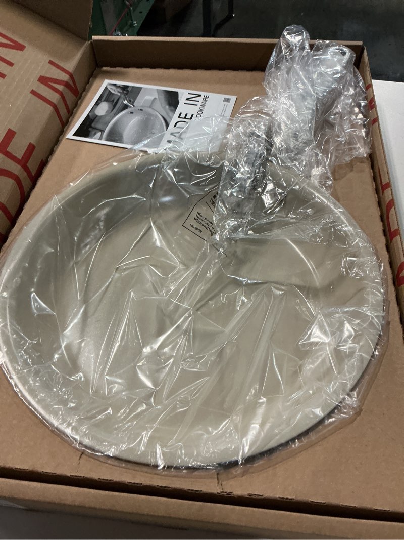 Condition photo showing Good Condition for Made In Cookware - 12" Ceramic Non Stick Frying Pan (Stainless Handle) - 5-Ply Stainless Clad with Stay-Cool Handle - Professional Cookware 12" Stainless Handle