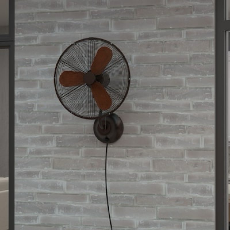 harbor breeze marina cove 18-in plug in oscillation indoor or outdoor bronze wall