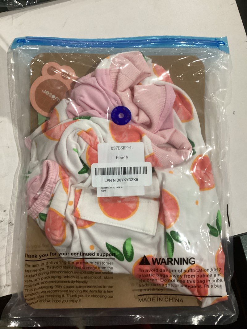 Condition photo showing New/Like New for kuoser dog recovery suit female, dog onesie for surgery, female spay and male neuter onesie for post-op care, prevent licking puppy onesies, pink l l (back:16.1-20.1'', weight:23-48 lb) pink