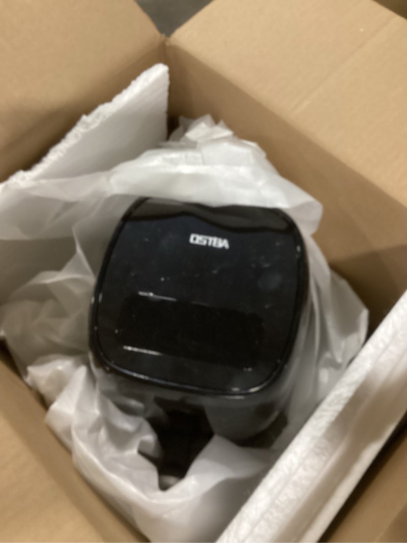 Condition photo showing Good Condition for OSTBA 4.5QT Air Fryer with Tempered Glass LED Touch Screen, 6 Presets One-Touch Cooking, Adjustable Temp & Time, Dishwasher Safe Nonstick Basket, Oil-Free Healthy Cooking, 1–4 People 4.5 QT