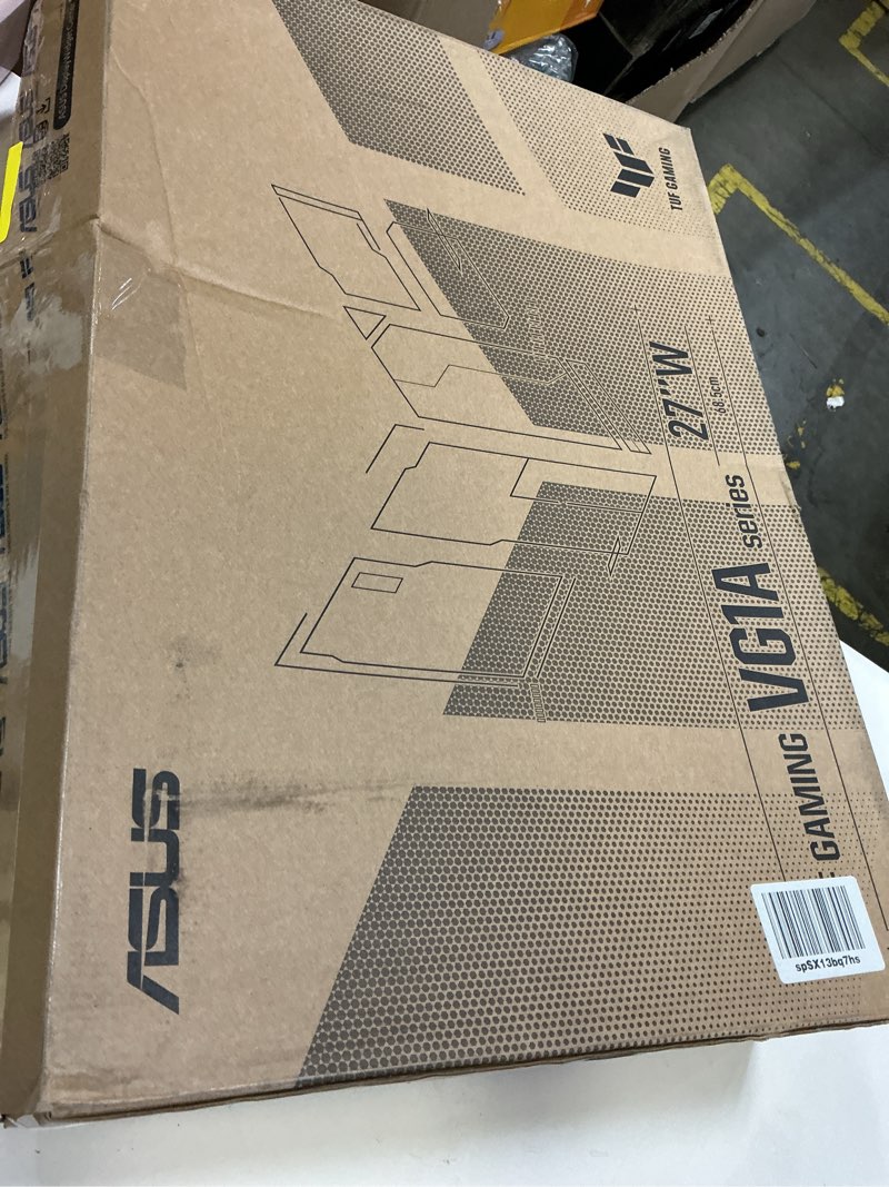 Condition photo showing As Is for ASUS TUF Gaming 27” 4K HDR Monitor (VG27UQ1A) – 160Hz, 1ms, Extreme Low Motion Blur Sync, NVIDIA G-SYNC Compatible, AMD FreeSync Premium, 95% DCI-P3, DisplayWidget, 3 yr Warranty