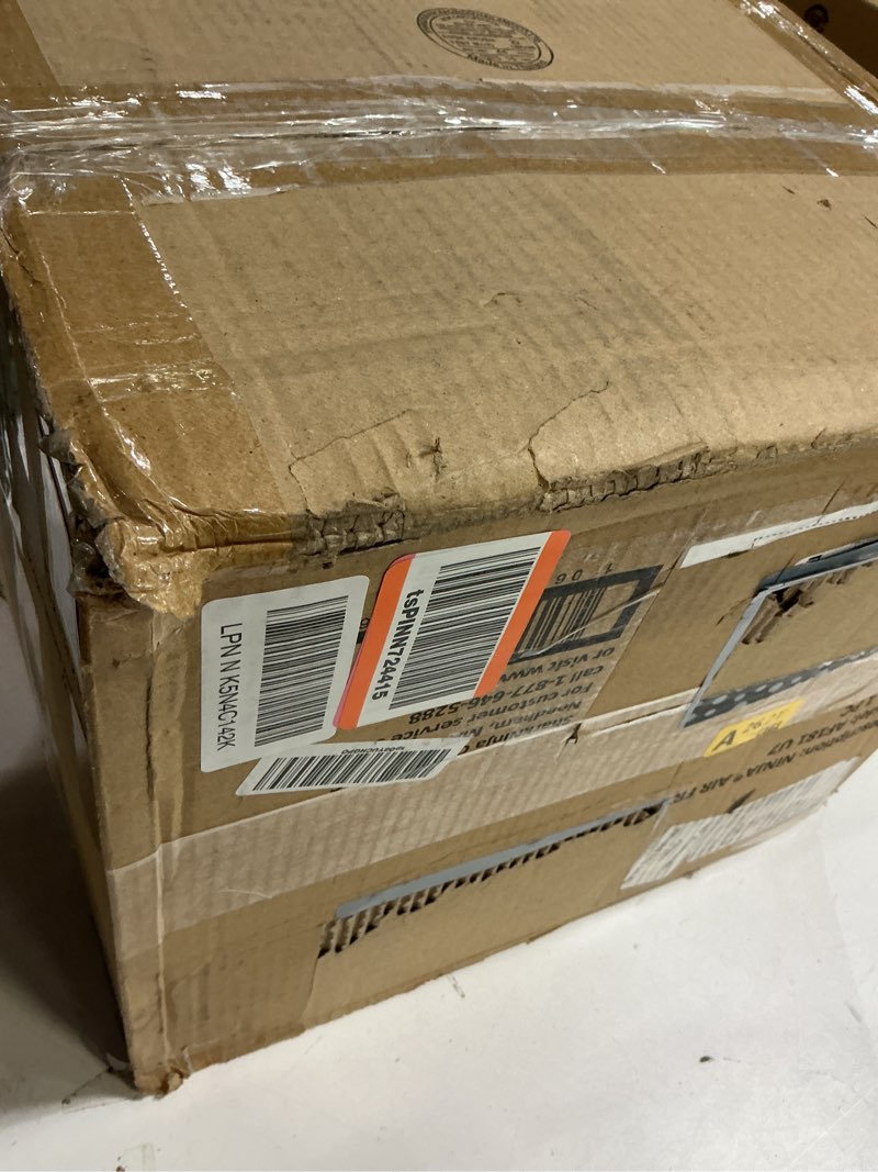 Condition photo showing As Is for Ninja | Air Fryer | 6.5 QT Pro XL Capacity fits 9lbs of Wings | 6-in-1 Max Crisp, Air Fry, Roast, Bake, Reheat & Dehydrate | Nonstick Basket, Crisper Plate & Recipe Guide | Grey | AF181 6.5 QT MAX