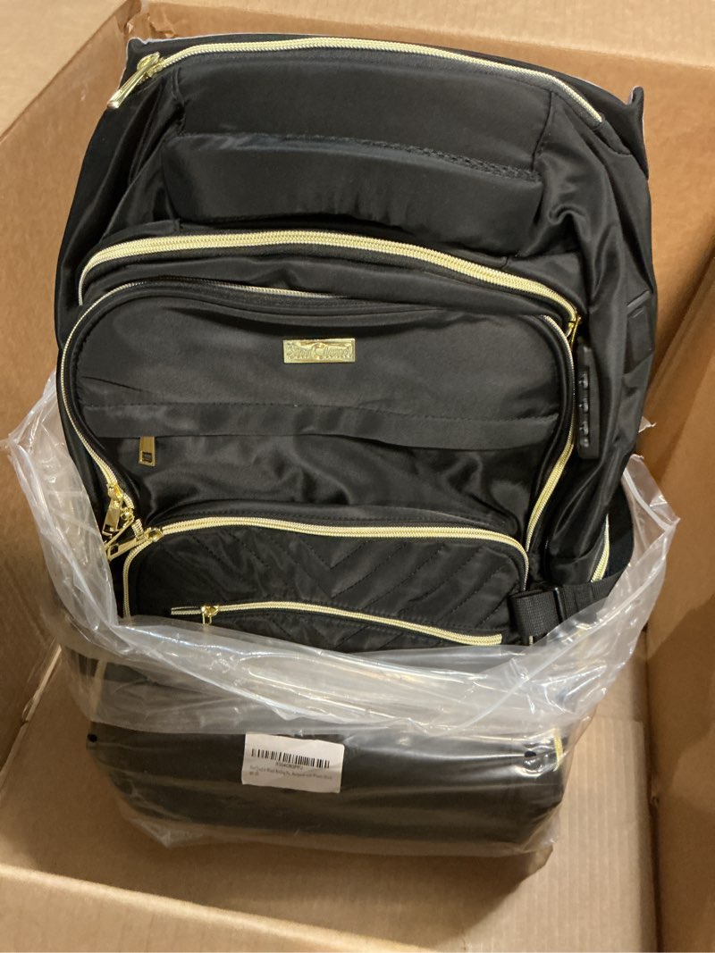 Condition photo showing Good Condition for star cloud Rolling Backpack for Women, 21"x14"x9",45L Travel Backpack with Wheels and USB & Type-C Charging Ports, Fits 17.3", Water-Resistant Carry-On Luggage for Work & Travel (Black)