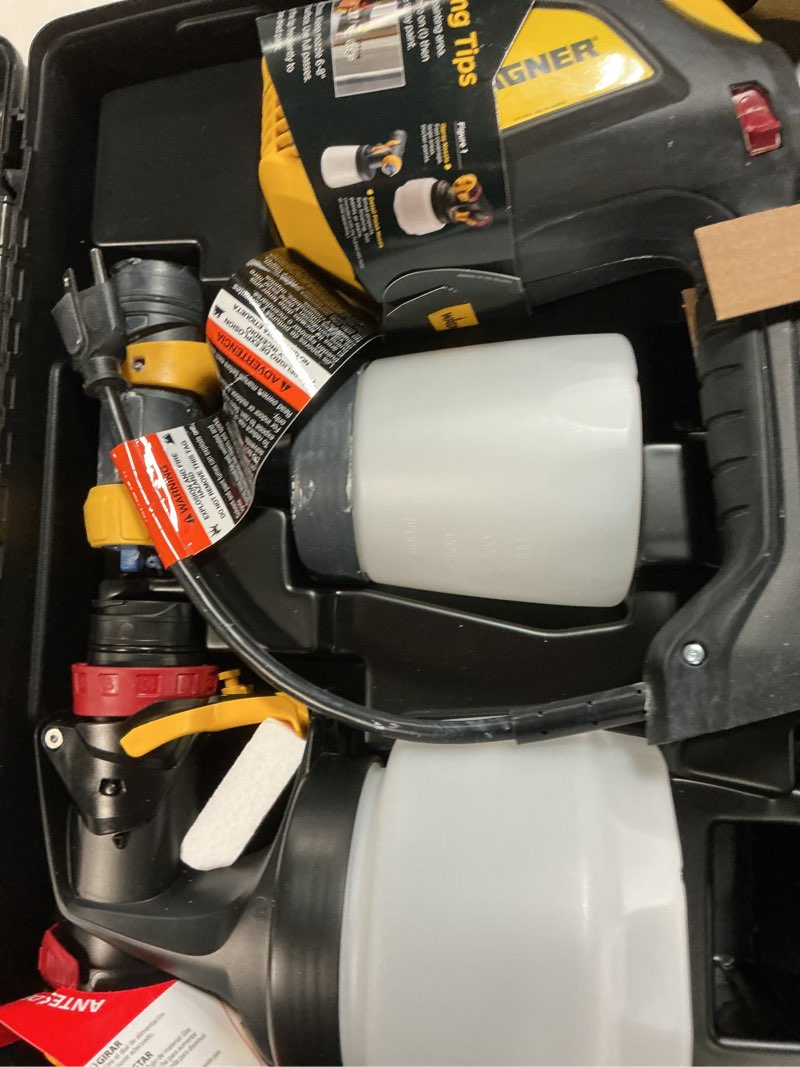 Condition photo showing As Is for wagner flexio 3500 corded electric handheld hvlp paint sprayer (compatible with stains)