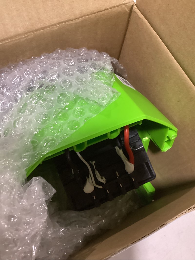 Condition photo showing As Is for greenworks pro 80v (300 watt) power inverter, 120v ac, for charging small electronics, smart phones, tablets, small televisions, tool-only, iv80a00 80v power inverter