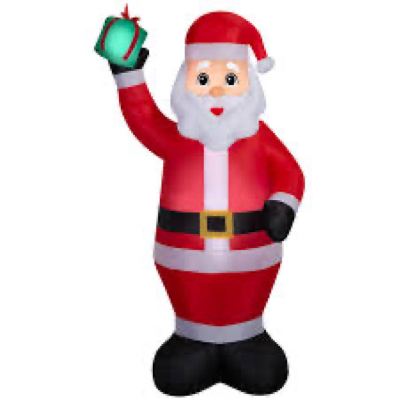 5Ft inflatable Santa Claus designed for outdoor holiday decoration