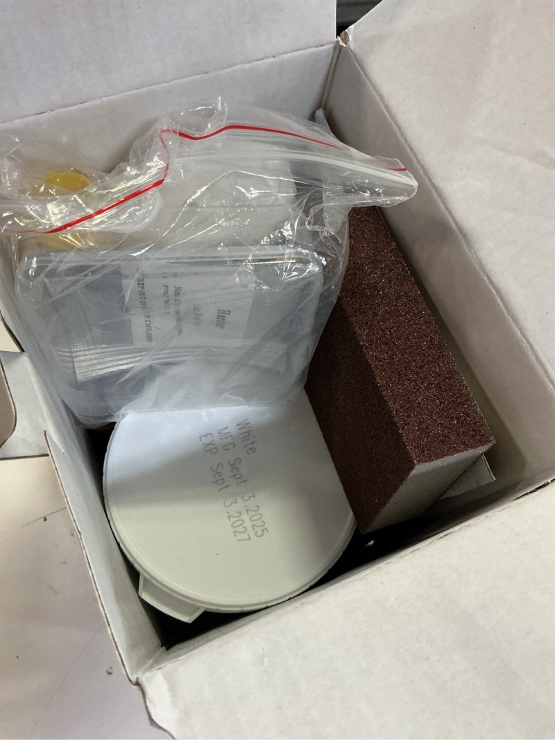Condition photo showing Good Condition for dwil tile paint  tub and tile refinishing kit with tools  tub refinishing kit white bathtub paint water based &low odor  easy to use sink paint for ba