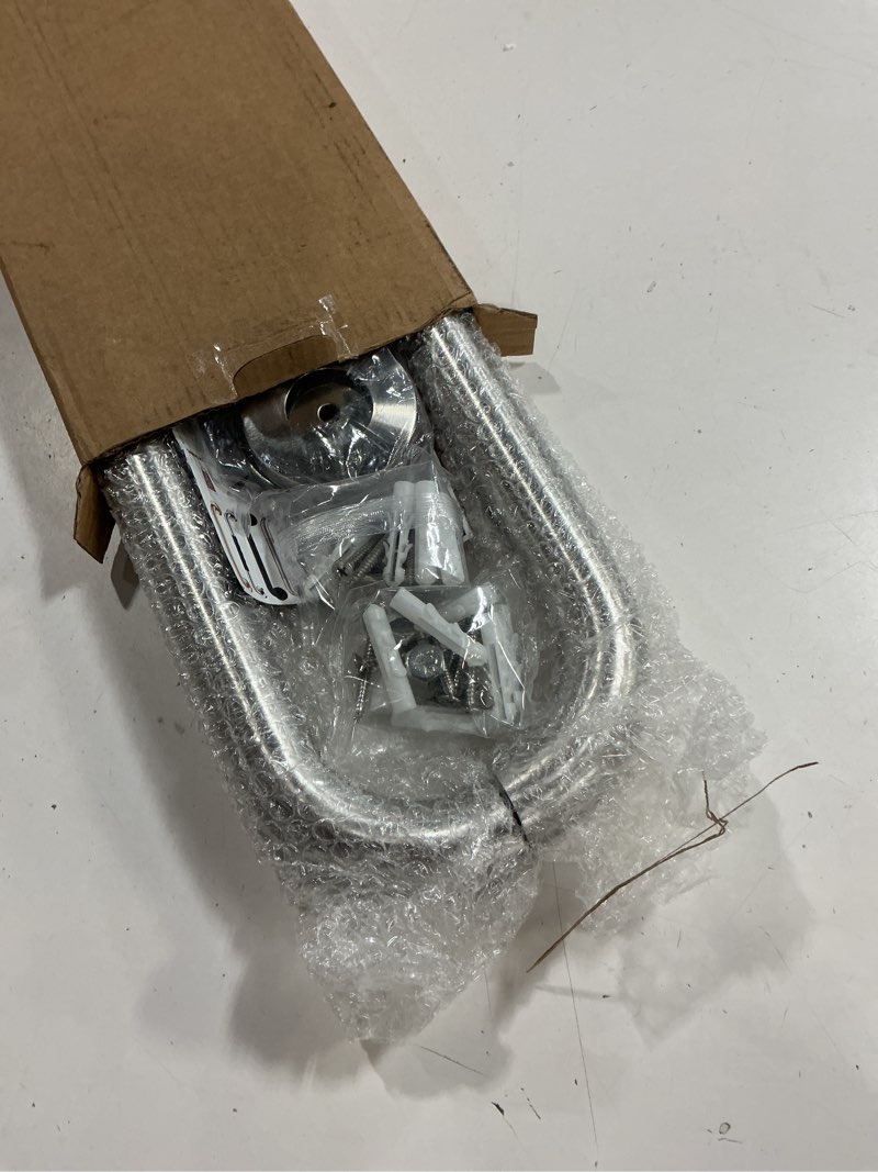 Condition photo showing New/Like New for 2 Pack 24 Inch Shower Grab Bar, ZUEXT Satin Brushed Nickel Stainless Steel Bathroom Grab Bar, Shower Balance Bar,Safety Hand Rail Support,Handicap Elderly Senior Assist Bath Handle(1.25" Diameter) Satin Brushed Nickel 24 Inch - 2P
